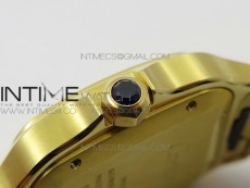Santos de Cartier 40mm 2018 BVF 1:1 Best Edition YG White Dial on YG SmartLinks Bracelet MIYOTA 9015