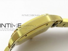 Santos de Cartier 40mm 2018 BVF 1:1 Best Edition YG White Dial on YG SmartLinks Bracelet MIYOTA 9015