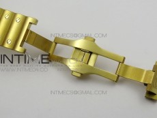 Santos de Cartier 40mm 2018 BVF 1:1 Best Edition YG White Dial on YG SmartLinks Bracelet MIYOTA 9015