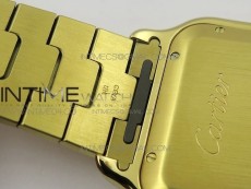Santos de Cartier 40mm 2018 BVF 1:1 Best Edition YG White Dial on YG SmartLinks Bracelet MIYOTA 9015