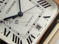 Santos de Cartier 40mm 2018 BVF 1:1 Best Edition RG White Dial on RG SmartLinks Bracelet MIYOTA 9015