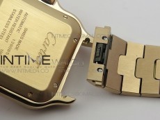 Santos de Cartier 40mm 2018 BVF 1:1 Best Edition RG White Dial on RG SmartLinks Bracelet MIYOTA 9015