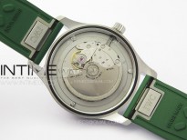 Mark XX IW328205 SS M+F 1:1 Best Edition Green Dial on Green Rubber Strap MIYOTA 9015 (Free leather straps)