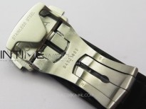 Constellation 41mm YG/Black Ceramic Bezel VSF 1:1 Best Edition Silver Dial on Black Gummy Strap A8900