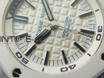 Royal Oak Offshore Diver 15707 White Ceramic APSF 1:1 Best Edition SA3120 Super Clone