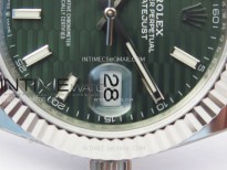 DateJust 41 126334 904L Steel NTF 1:1 Best Edition Green Fluted Dial on Jubilee Bracelet VR3235