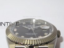 DateJust 41 126334 904L Steel NTF 1:1 Best Edition Gray Dial Crystals Makers on Jubilee Bracelet VR3235