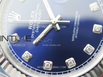 DateJust 41 126334 904L Steel NTF 1:1 Best Edition Blue Dial Crystals Makers on Jubilee Bracelet VR3235