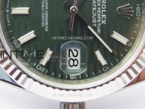 DateJust 41 126334 904L SS VSF 1:1 Best Edition Green Fluted Dial on Jubilee Bracelet VS3235