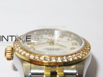 Datejust 28mm 279173 Crystals Bezel SS/YG APSF Best Edition Green Dial Crystals Markers on Jubilee Bracelet NH05
