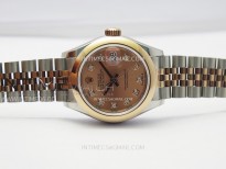 Datejust 28mm 279171 Smooth Bezel SS/RG APSF Best Edition RG Dial Crystals Markers on SS Jubilee Bracelet NH05