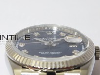 DateJust 36 SS 116234 VSF 1:1 Best Edition 904L Steel Blue Dial Diamonds Markers on Jubilee Bracelet VS3235
