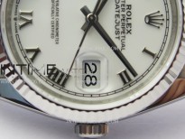 DateJust 36 SS 116234 VSF 1:1 Best Edition 904L Steel White Dial Roman Markers on Jubilee Bracelet VS3235