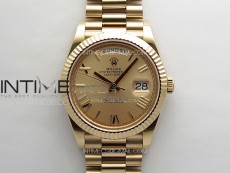 DayDate 40mm 228235 GMF 1:1 Best RG/Tungsten Gold Dial Roman Markers on President Bracelet A3255