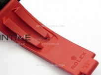 Daytona PVD Ceramic Bezel GETF Best Edition Skeleton Red Dial on Red Rubber Strap SA4130