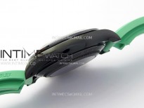 Daytona PVD Ceramic Bezel GETF Best Edition Skeleton Green Dial on Green Rubber Strap SA4130