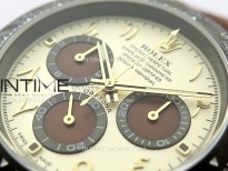 Daytona DIW Carbon Noob Best Edition Gold Dial Arabic Markers on Brown Nylon Strap SA4130