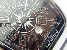 Vanguard V45 SS ABF Best Edition Black Dial Numbers Markers on Black Gummy Strap A2813