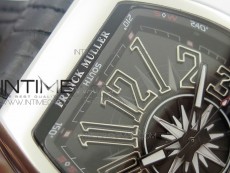 Vanguard V45 SS ABF Best Edition Black Dial Numbers Markers on Black Gummy Strap A2813
