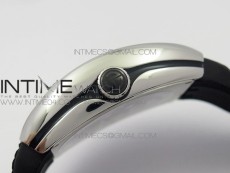 Vanguard V45 SS ABF Best Edition Black Dial Numbers Markers on Black Gummy Strap A2813