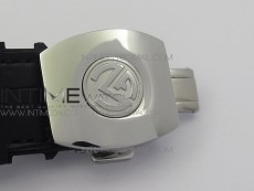 Vanguard V45 SS ABF Best Edition Black Dial Numbers Markers on Black Gummy Strap A2813