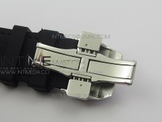 Vanguard V45 SS ABF Best Edition Black Dial Numbers Markers on Black Gummy Strap A2813