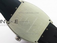 Vanguard V45 SS ABF Best Edition Black Dial Numbers Markers on Black Gummy Strap A2813