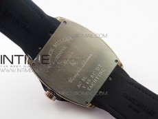 Vanguard V45 RG Full Diamonds Black Textured Diamonds Markers on Black Gummy Strap A2813