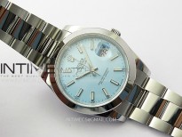 DateJust 41 126300 SS BP 1:1 Best Edition Ice Blue Dial on Oyster Bracelet
