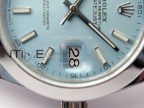 DateJust 41 126300 SS BP 1:1 Best Edition Ice Blue Dial on Oyster Bracelet