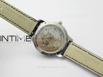 Rendez-Vous Night & Day SS ZF 1:1 Best Edition White Textured Dial SS Bezel on Black Leather Strap Super Clone A898
