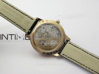 Rendez-Vous Night & Day Diamonds/RG ZF 1:1 Best Edition White Textured Dial SS Bezel on Black Leather Strap Super Clone A898
