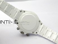Daytona AET 1:1 Best Edition Abu Dhabi Blue Dial White Nano Ceramic Case and Bracelet DD4130