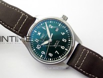 Pilot Mark XX IW328205 ZF 1:1 Best Edition Green Dial on Brown Leather Strap A32111