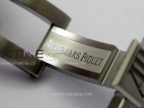 Royal Oak 37mm 15450 SS IPF 1:1 Best Edition Gray Dial on SS Bracelet SA3120 Super Clone