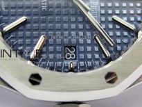 Royal Oak 37mm 15450 SS IPF 1:1 Best Edition Blue Dial on SS Bracelet SA3120 Super Clone