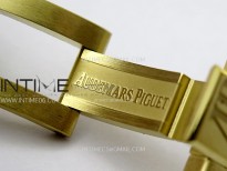 Royal Oak 37mm 15450 YG IPF 1:1 Best Edition Silver Dial on YG Bracelet SA3120 Super Clone