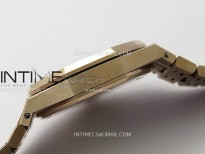 Royal Oak 37mm 15450 RG IPF 1:1 Best Edition Black Dial on RG Bracelet SA3120 Super Clone
