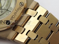 Royal Oak 37mm 15450 RG IPF 1:1 Best Edition Black Dial on RG Bracelet SA3120 Super Clone