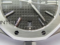Royal Oak 37mm 15450 SS APSF 1:1 Best Edition Gray Textured Dial on SS Bracelet SA3120 Super Clone