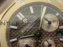 Royal Oak Chrono 26331ST RG IPF 1:1 Best Edition Gray Dial rose gold subdial on Blue Leather Strap A7750