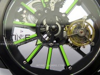 Octo 102910 PVD AXF Best Edition Skeleton Dial on Brown Leather Strap Asian BVL206 Tourbillon Movement