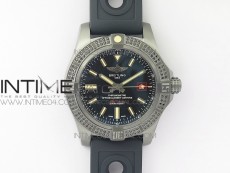 AVENGER BLACKBIRD V17311 Ti DLC 1:1 Best Edition Black Dial Diamonds Bezel on Nylon Strap A2824