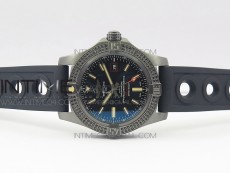 AVENGER BLACKBIRD V17311 Ti DLC 1:1 Best Edition Black Dial Diamonds Bezel on Nylon Strap A2824