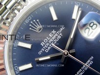 DateJust 41mm 126334 904 SS ARF 1:1 Best Edition Blue Dial Sticks Markers on Jubilee Bracelet SH3235