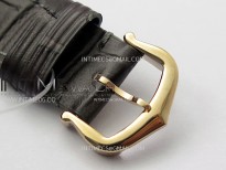 Santos Dumont 38mm RG F1F Best Edition Silver Dial on Black Leather Strap Quartz