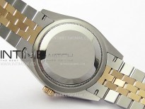 DateJust 36 SS 126231 904L SS/RG VSF 1:1 Best Edition Gray Fluted Dial Sticks Markers on Jubilee Bracelet VS3235
