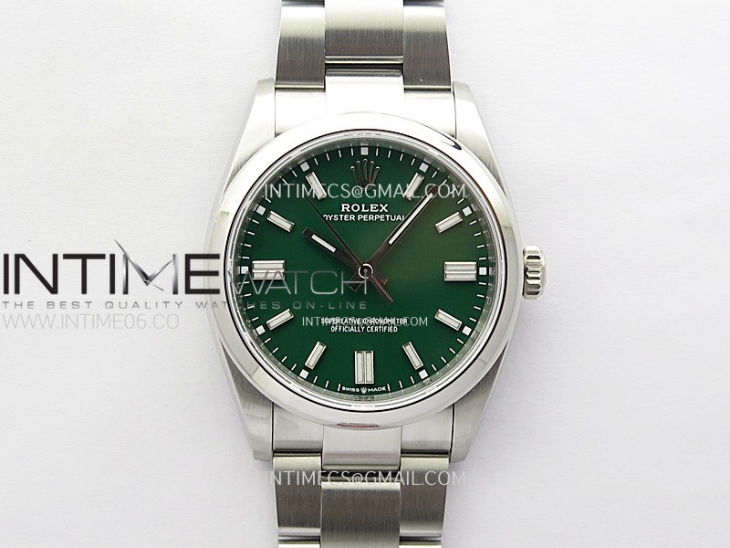 Oyster Perpetual 36mm 126000 904L VSF 1:1 Best Edition Green Dial on SS Bracelet VS3235