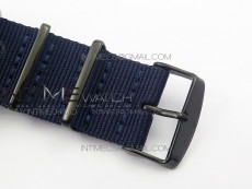 SuperOcean OuterNown 44mm Black Ceramic Bezel Blue Dial on Blue Nylon Strap A7750