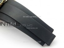 Yacht-Master 126655 Weight RG/Tungsten Gold ARF 1:1 Best Edition Black Ceramic Bezel on Oysterflex Rubber Strap VS3235